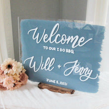Load image into Gallery viewer, Backyard BBQ Wedding Welcome Sign