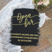 Load image into Gallery viewer, Open Bar Acrylic Sign