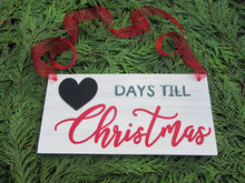 Load image into Gallery viewer, Christmas countdown sign by Perryhill Rustics