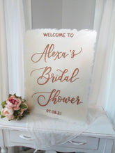 Load image into Gallery viewer, Personalized Acrylic Bridal Shower Welcome Sign