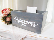 Load image into Gallery viewer, Programs Wood Box