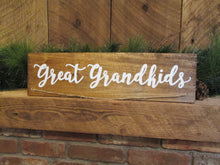 Load image into Gallery viewer, Great grandkids photo holder sign by Perryhill Rustics