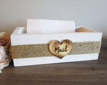 Load image into Gallery viewer, Personalized Twine Wrapped Mail Holder