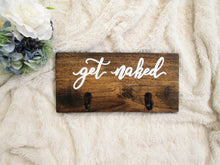 Load image into Gallery viewer, get naked wooden towel or clothes hanger by Perryhill Rustics