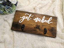 Load image into Gallery viewer, get naked wooden towel or clothes hanger by Perryhill Rustics