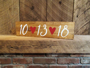 Wooden Save the Date Sign by Perryhill Rustics