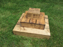 Load image into Gallery viewer, Early American wooden cupcake stand by Perryhill Rustics