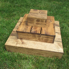 Load image into Gallery viewer, Early American wooden cupcake stand by Perryhill Rustics