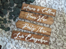 Load image into Gallery viewer, Wooden directional signs by Perryhill Rustics