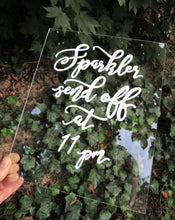 Load image into Gallery viewer, Sparkler Send off Acrylic Sign