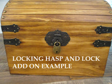 Load image into Gallery viewer, Perryhill Rustics keepsake chest lock sample
