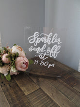 Load image into Gallery viewer, Sparkler Send off Acrylic Sign
