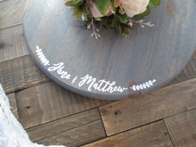 Load image into Gallery viewer, 18" Round wooden cake or cupcake stand by Perryhill Rustics