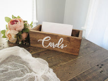 Load image into Gallery viewer, small wood card box by Perryhill Rustics