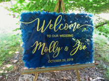 Load image into Gallery viewer, Acrylic Wedding Welcome Sign