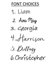 Load image into Gallery viewer, font styles for keepsake chests by Perryhill Rustics