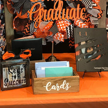 Load image into Gallery viewer, small wood card box by Perryhill Rustics