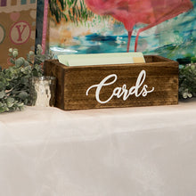 Load image into Gallery viewer, small wood card box by Perryhill Rustics