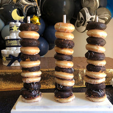 Load image into Gallery viewer, Antique whitewash donut stand 3 rod. Perryhill Rustics