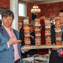 Load image into Gallery viewer, Golden oak donut stand by Perryhill Rustics