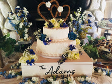 Load image into Gallery viewer, Personalized wooden cake stand by Perryhill Rustics