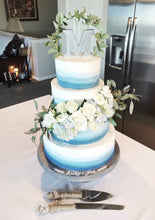 Load image into Gallery viewer, Round wooden cake stand. Perryhill Rustics