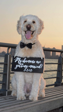 Load image into Gallery viewer, Save the date photo prop sign - my humans are getting married pet engagement sign by Perryhill Rustics