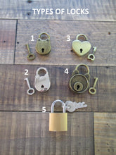 Load image into Gallery viewer, lock style options for trunks Perryhill Rustics