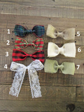Load image into Gallery viewer, stocking hanger bow style options for Perryhill Rustics