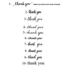 Load image into Gallery viewer, Thank you Photo Prop Sign Set