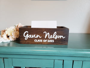 Personalized Graduation Card Box