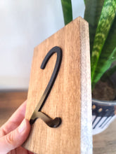 Load image into Gallery viewer, 3D Wood and Acrylic Table Numbers
