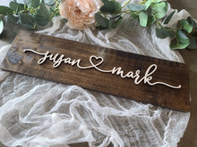 Load image into Gallery viewer, Personalized 3D Connecting Hearts Name Sign
