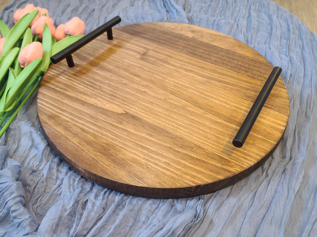 Round Serving Charcuterie Tray with Lazy Susan Option