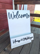 Load image into Gallery viewer, Personalized Flower Box Welcome Sign with 3D Wording
