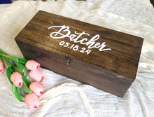 Load image into Gallery viewer, Wooden Wine Box - Time Capsule Box
