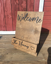 Load image into Gallery viewer, Personalized Flower Box Welcome Sign with 3D Wording
