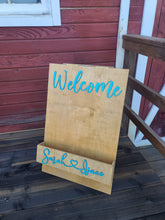 Load image into Gallery viewer, Personalized Flower Box Welcome Sign with 3D Wording
