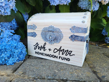 Load image into Gallery viewer, Personalized Honeymoon fund box (+lock/slot options)
