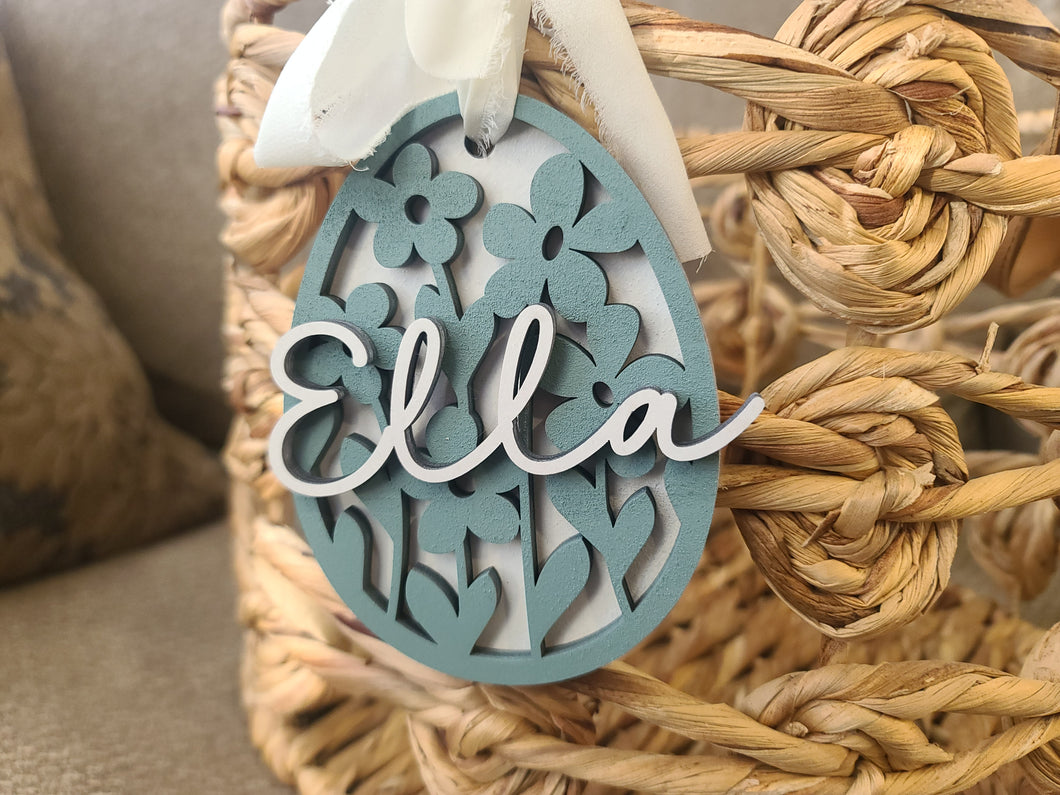 Personalized Easter Basket Tag