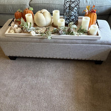 Load image into Gallery viewer, Wooden Ottoman Tray - Coffee Station Tray - Serving Platter
