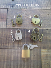 Load image into Gallery viewer, Perryhill Rustics keepsake lock options
