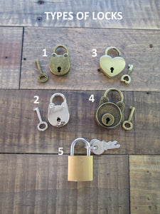Perryhill Rustics keepsake lock options