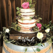 Load image into Gallery viewer, Personalized Wooden Cake Stand
