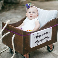 Load image into Gallery viewer, here comes my mommy ring bearer sign
