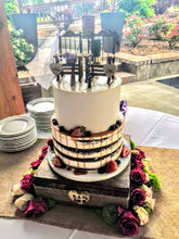 Load image into Gallery viewer, Rustic wooden cake stand by Perryhill Rustics
