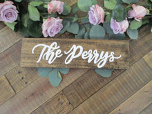 Load image into Gallery viewer, Perryhill Rustics last name wooden sign
