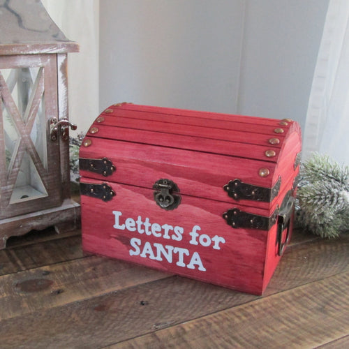 Letters for Santa box, Christmas eve holiday decor by Perryhill Rustics