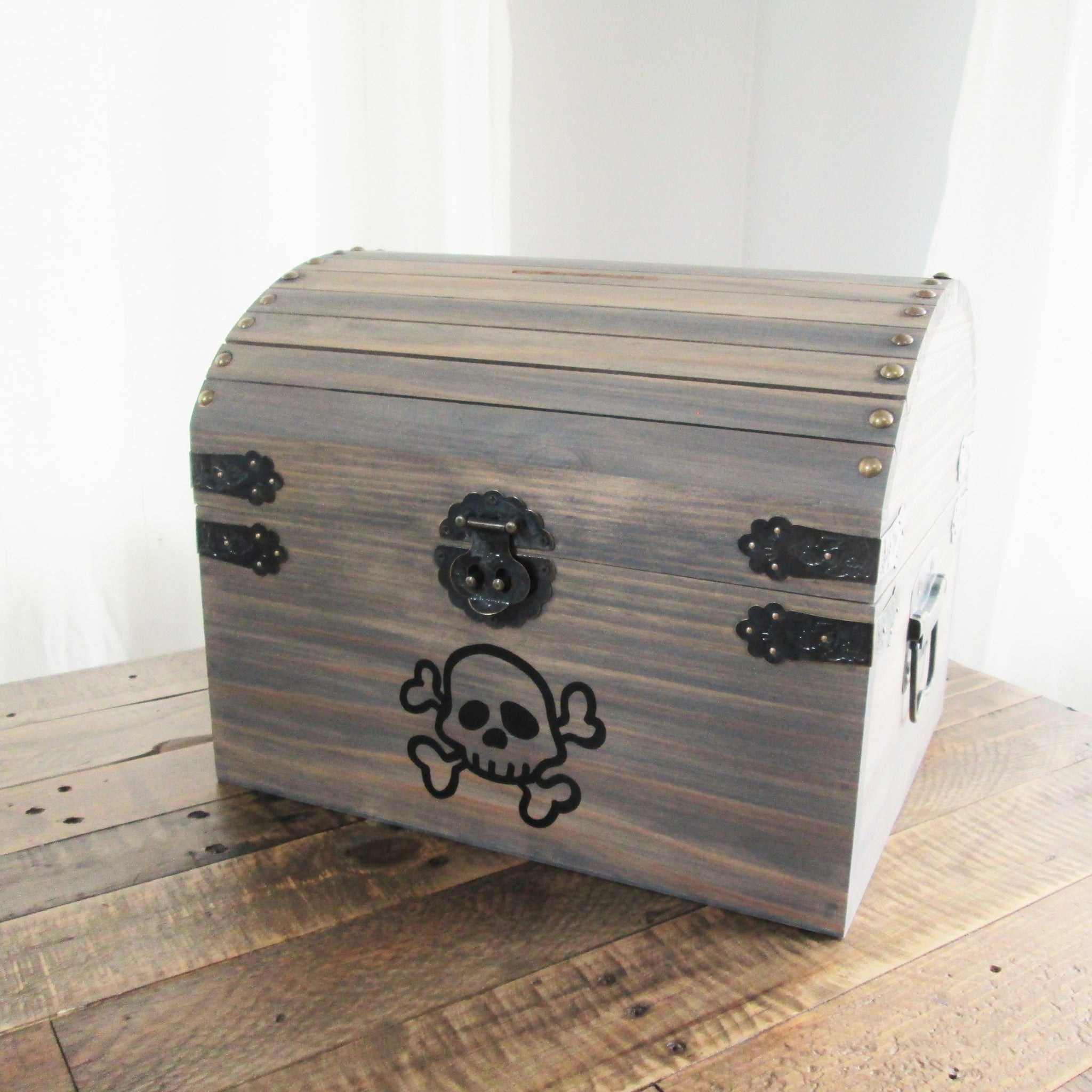 Wood Skull and Crossbones Treasure Chest - Great Kids Gift! - by Perryhill  Rustics – PerryhillRustics