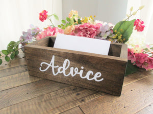 Rustic wooden advice box by Perryhill Rustics